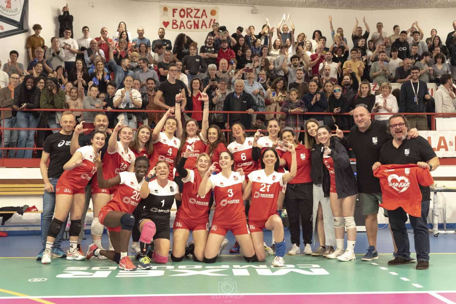 Mixer celebrates the promotion of Fulgur Volleyball to Series C in Bagnacavallo